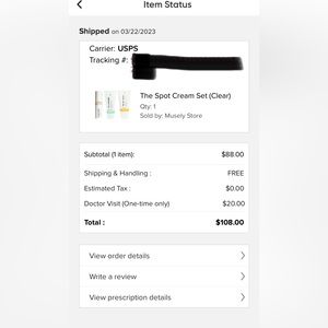 Musely Spot cream set includes cleanser, day cream (sunscreen) and spot cream